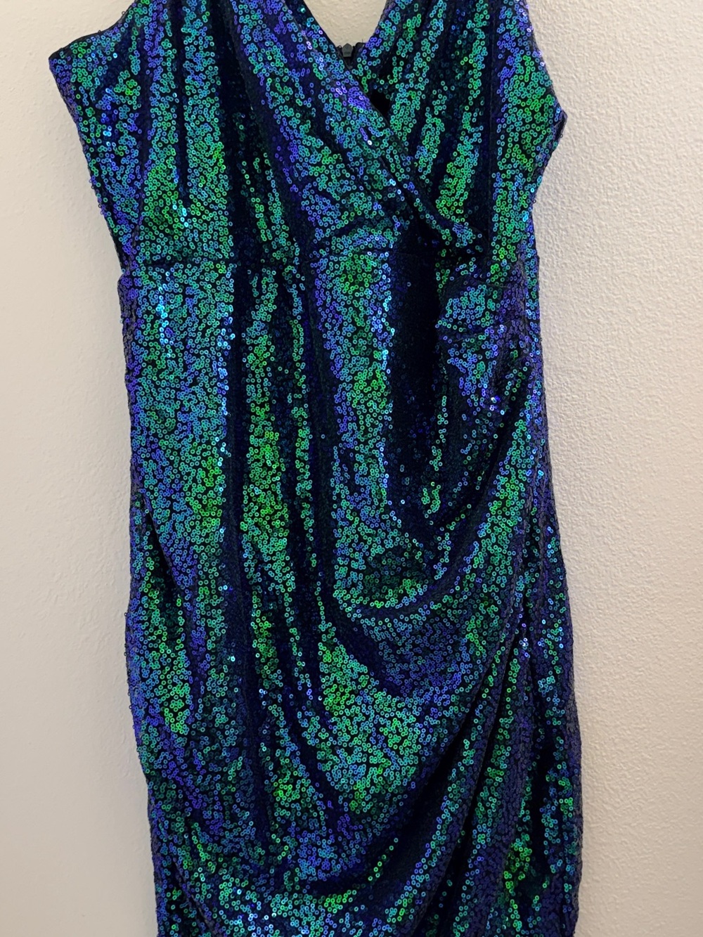 Grace Karin Blue-Green Sequin Dress